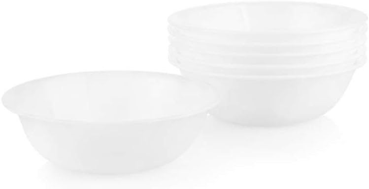  | Corelle Soup/Cereal Bowls Set (18-Ounce, 6-Piece, Winter Frost White): Cereal Bowls