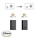 NetDot 2 Pack Gen5 Micro USB to Magnetic Micro USB Adapter Compatible with Android Devie (Micro USB Adapter/2 Pack Black)