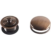 Jones Stephens B0BPRB Brass Overflow Faceplate with Tub Stopper - Oil Rubbed Bronze