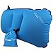 Ultralight Inflatable Backpacking/Camping Pillows - Compressible, Comfortable, Compact for Traveling, Lumbar Back Support, Hiking, Airplanes - Restful Sleep for Camp - Instant Camp Air Cloud (Blue)