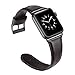 HONEJEEN Compatible with Apple Watch Band 42mm44mm, Retro Genuine Leather Watch Strap Replacement for Apple Watch Series 4 (44mm) Series 3 Series 2 Series 1 (42mm) Sport and Edition