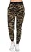 Zipper Detail Drawstring Camouflage Jogger Pants, Zip Camo Jogger, Small / Medium