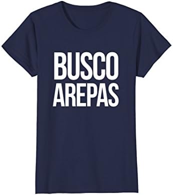 Womens Busco Arepas T Shirt Colombia and Venezuela Food Medium Navy