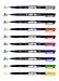 Tombow WS-BH-10P Fudenosuke Colour Brush Pens (Pack of 10)