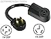 New Male 14-30P 4-Prong Plug to Old Female 10-30R 3-PIN Receptacle, Dryer Cord Adapter, 220 Home Appliance Power Wire Converter. 30A-125/250V GETWIREDUSA FX304