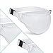 Fanny pack, BuyAgain Unisex 2 Zipper Quick Release Buckle Travel Sport Running Waist Fanny Pack - White