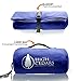 High Cedars Living XL Waterproof Blanket, Warm Fleece Outdoor Stadium Blanket, Camping Blanket, Picnic Blanket, Beach Blanket, Waterproof Carry Bag, Machine Washable, 78 x 55 Inches, Blue Blanketthumb 1