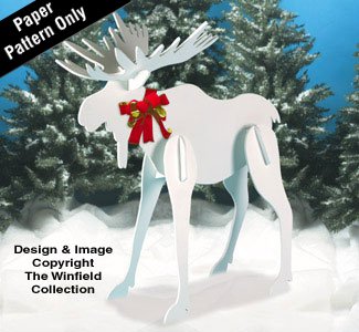 Large Christmas Moose Pattern