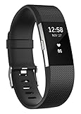 Fitbit Charge 2 Heart Rate + Fitness Wristband, Black, X-Large