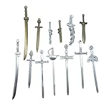 Hk17 Mixed Sword Charms Antique Bronze Tone Pendant