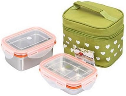 StenLock Square two tier stainless steel lunch box C4-185