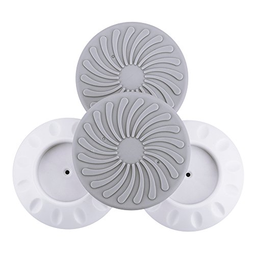 JUSTIME Wall Protection Guard Saver,Tazze da Parete per i Portoni del Bambino Proteggono la Superficie Della Parete, la Porta, le Scale di Legno (4 Pack)