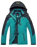 Wantdo Women's Sports Outdoor Hooded Softshell Rain Jacket Windproof Jacket