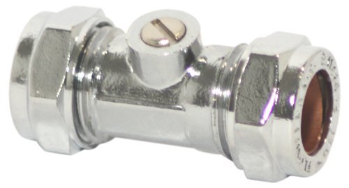 Plumb Pak 5 X Compression Isolator Valve 15mm Chrome - Pack of 2