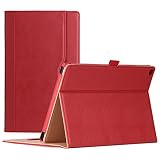 All-New Amazon Fire HD 10 Case (9th / 7th Generation, 2019/2017 Released) - ProCase Stand Folio Folding Protective Cover for Kindle Fire HD 10.1" Tablet (7th Generation and 9th Generation) -Red