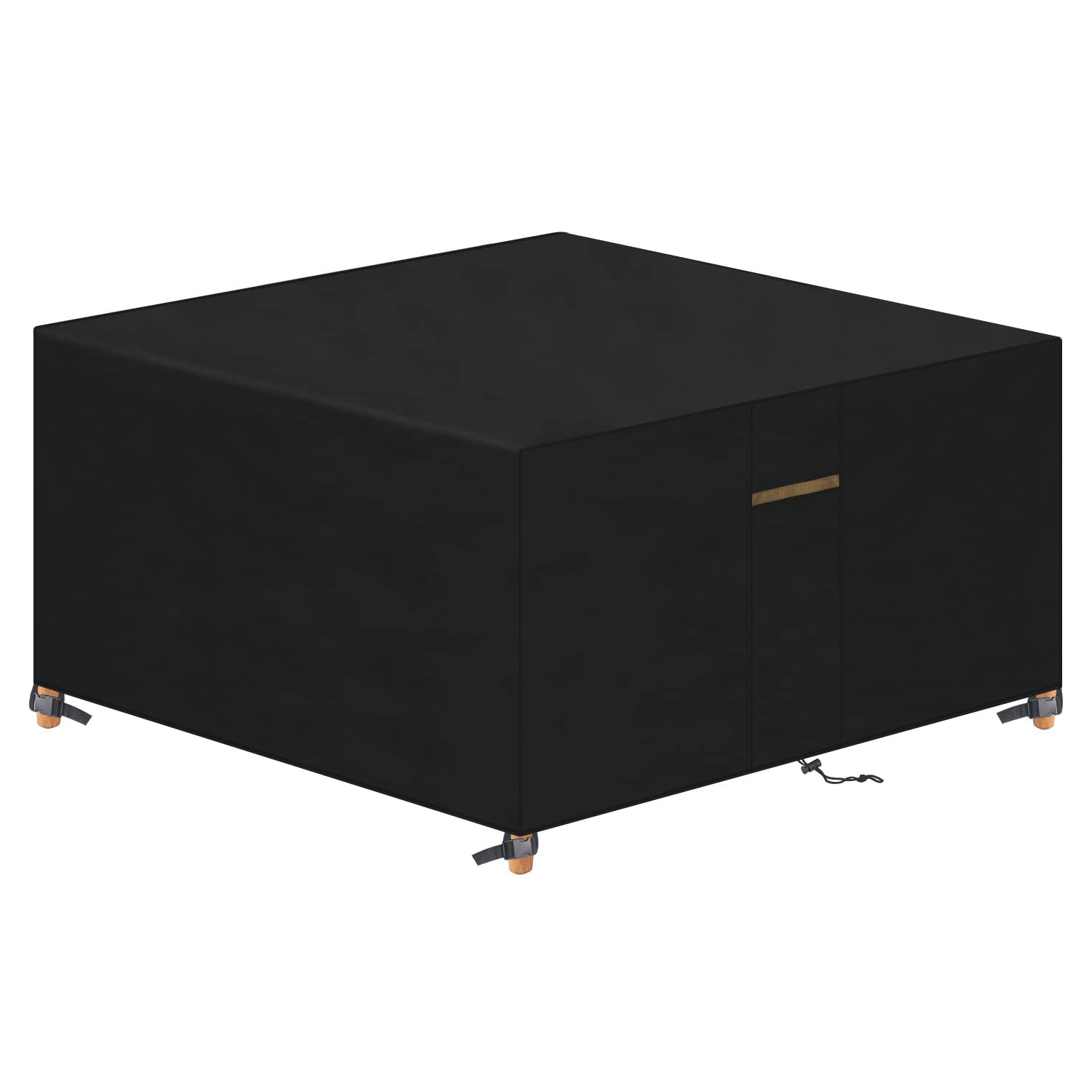 VANSHEIM Garden Furniture Cover Patio Sofa Table Chair Cover Water Resistance Weatherproof Windproof Covers 420D Oxford Polyester with Air Vents and Click Straps 250x250x90cm