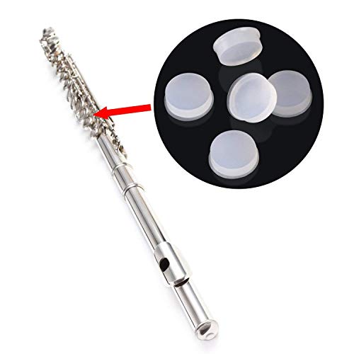 Forsun Pack of 50 Soft Rubber Flute Plugs Open Hole Plug Flutes Repair Parts Accessories, 7 X 3mm - Thumbnail 3