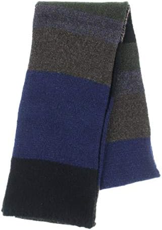 Amazon Dries Van Noten ドリスヴァンノッテン マフラー メンズ 黒x紺xカーキ等 ボーダー 中古 ストール マフラー 通販