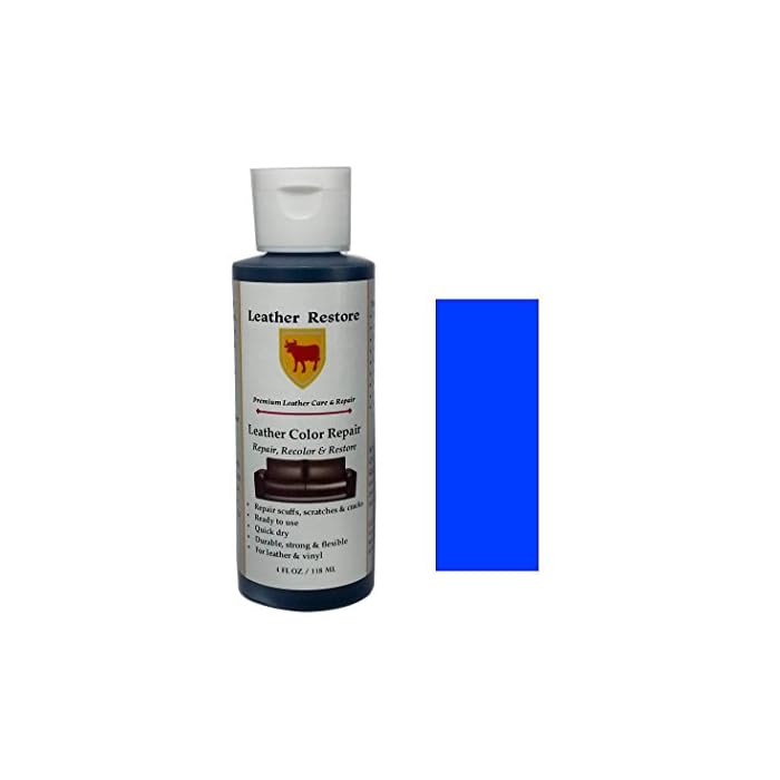 Buy Leather Restore Leather Color Repair, Blue 4 OZ Repair, Recolor