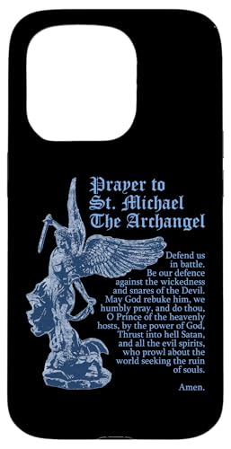 Saint Michael the Archangel Prayer Catholic Christian Pastor Case for iPhone 15…