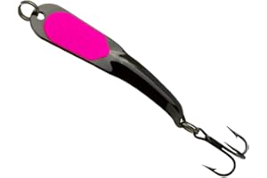 IRON DECOY Steely Fishing Lure Spoon, Casting, Trolling, Jigging, Ice, Lake, River, Stream, Freshwater, Trout, Bass, Walleye, Salmon, Crappie, Pike