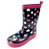 Polka Dot Hearts Girls Rain Boots (Toddler/Little Kid)