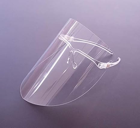 Amazon Co Jp リフトアップするフェイスシールド メガネ式でシールドを付けたまま飲食可能に Pcpフェイスシールド メガネフレーム5個 シールド10枚セット Diy 工具 ガーデン