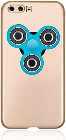 Teckology Fidget Spinner PC Case Cover For Huawei P10 Removable Hand Spinner Stress Reducer Toy Champagne/Blue