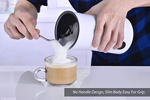 Milk Frother – Casara 4 in 1 Electric Milk Frother and Steamer for Bulletproof Coffee, Cappuccino, Latte, Matcha - Hot and Cold Automatic frother with Extra Whisks,Non-Stick Interior, Precise Temperature Control
