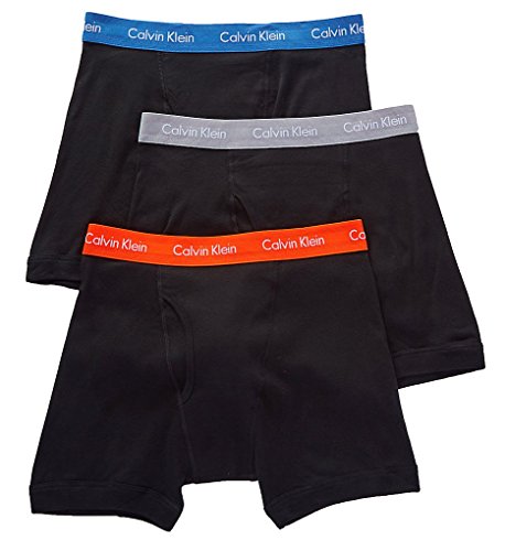 Calvin Klein Men's Underwear Cotton Classics Boxer Briefs (Pack of 3), Oriole/Stony/Lakefront, X-Large