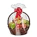 Purple Q Crafts Shrink Wrap Basket Bags 20 Pack For Gift Baskets Clear cellophane PVC Shrink Bags 24