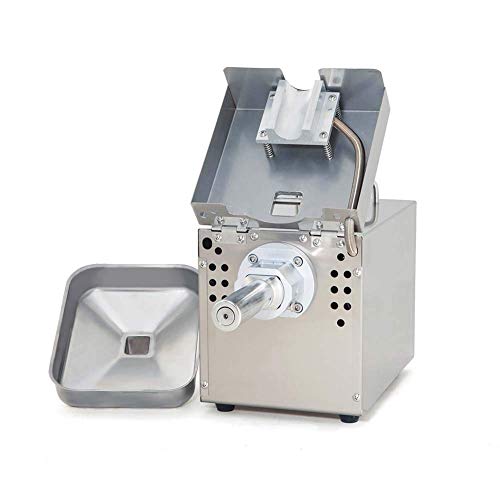 Rbaysale Hot/Cold Oil Press Machine Automatic Oil Extractor Machine Organic Oil Expeller for Peanut Sunflower Seed and Other Oil Crops Stainless Steel Oil Press