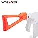 Worker Stock Upgrade for Nerf N-strike Elite Stryfe, Retaliator Blaster and Nerf N-Strike Modulus Blaster(White + Orange)