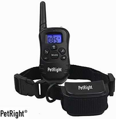 DOG TRAINING COLLAR 1080+ft Vibrating Dog Collar, Rechargeable + Rainproof Dog Collar, Electronic Training Collar, Remote Dog Shock Collar, Obediance Collar, Beep/Vibrate -PetRight