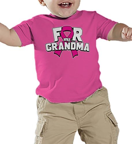 Haase Unlimitedfor My Grandma - Breast Cancer Ribbon Infant/Toddler Cotton Jersey T-Shirt