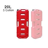 SXMA Fuel Tank Cans Spare 5 Gallon Portable Fuel Oil Petrol Diesel Storage Gas Tank Emergency Backup for Jeep JK Wrangler SUV ATV Car Motorcyc Toyota ect Most Cars (Pack of 1) (Red)