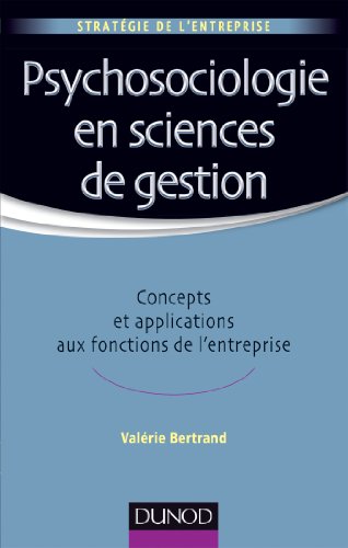 Psychosociologie en sciences de gestion