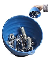 Bandeja de piezas magnéticas, tornillos, tuerca y soporte de perno, cuenco redondo de ABS profundo con revestimiento de goma fuerte imán de neodimio