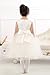 Merry Day Flower Girl Dress Tulle Princess Dresses with Petals for Wedding Birthday Party -Cream (Small Petals)