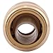 SharkBite 3/4 Inch Coupling, Push to Connect Brass Plumbing Fitting, PEX Pipe, Copper, CPVC, PE-RT, HDPE, U016LFA