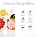 100% PURE Yuzu & Pomelo Glossing Shampoo & Cleansing Detox Helps Restore Vibrancy in Dry Dull Hair Revitalizing Shine & Body Healthy Growth for Women & Men, Vegan - 13 Fl Oz
