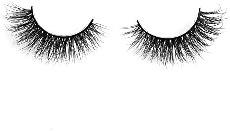 Lunamoon 3D Mink False Eyelashes Siberian Mink Fur Long Thick Hand-made Reusable Eyelashes Natural Look for Women’s Makeup 1 Pair Pack (Susan)