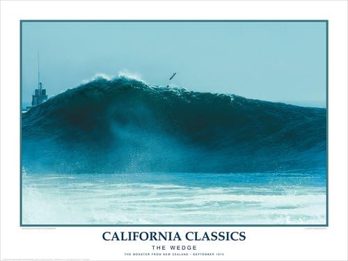 California Classics "The Wedge" Surfing Poster
