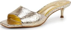 Vince Camuto Women's Faiza Heeled Sandal, Gold, 8