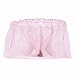Crossdress Panties Feeshow Men's Jockstrap Lace Briefs Sissy Pouch Underwear Ruffle Skirted Pink X-Large