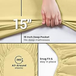 Utopia Bedding Queen Fitted Sheet - Bottom Sheet