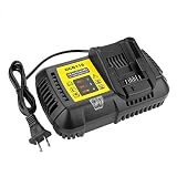 Powilling DCB112 DCB118 Li-Ion Battery Charger 12V MAX and 20V MAX for Dewalt DCB101