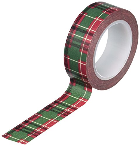 Wrapables Plaid Pattern Japanese Washi Masking Tape, Christmas Plaid