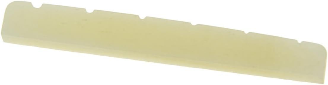KAISH 43mm Unbleached Pure Bone Nut Guitar Slotted Bone Nut fits Strat Tele 43x3.5mm, Straight - Image 3
