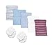 Nurses Choice 5 Piece Hospital Hat & Mitten Set for Newborn Baby (Boy)